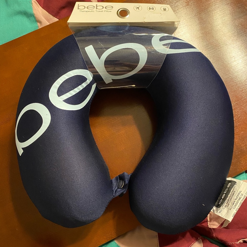Bebe Navy Travel Pillow